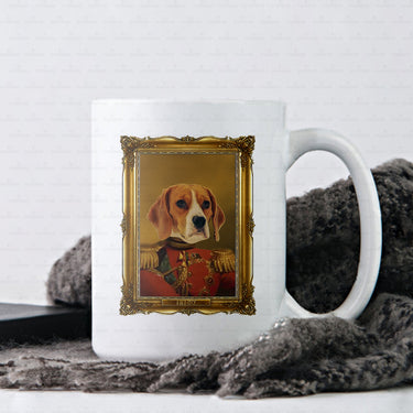 Personalized Dog Gift Idea - Royal Dog's Portrait 21 For Dog Lovers - White Mug
